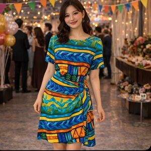 Vintage 80’s Colorful Dress